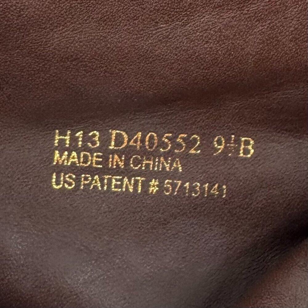 Cole Haan Nike Air Cassidy Ankle Booties Worn Leather Stacked Heel Brown 9.5 - Picture 9 of 11
